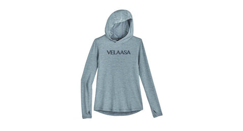 Velaasa Long Sleeve Tee with Hood for Women