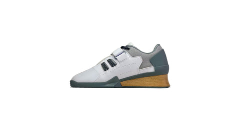 Velaasa Strake: Olympic Weightlifting Shoe in Winter White